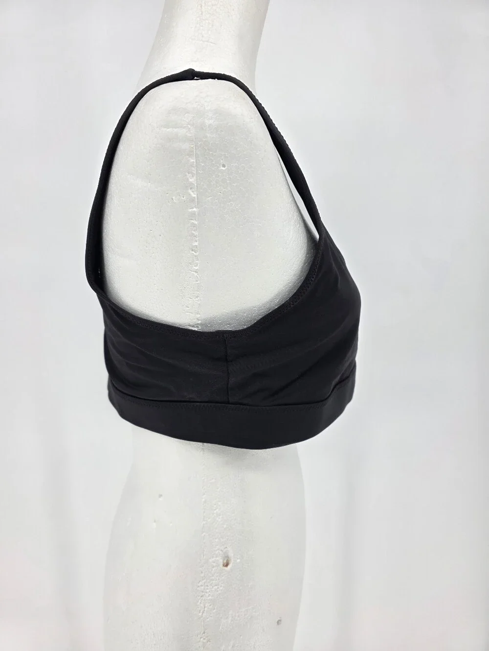SKIMS Recycled Swim Scoop‎ Neck Bikini Top Black XL NWT